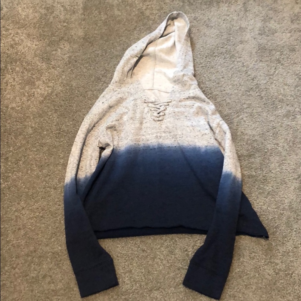 Girls Justice Blue Ombré Cropped Sweater